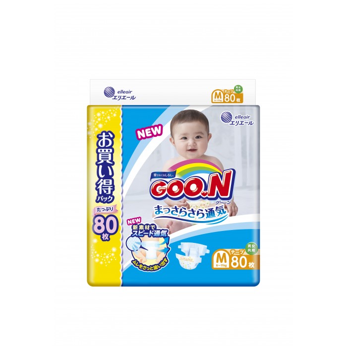 GooN Подгузники M (6-11 кг) 80 шт.