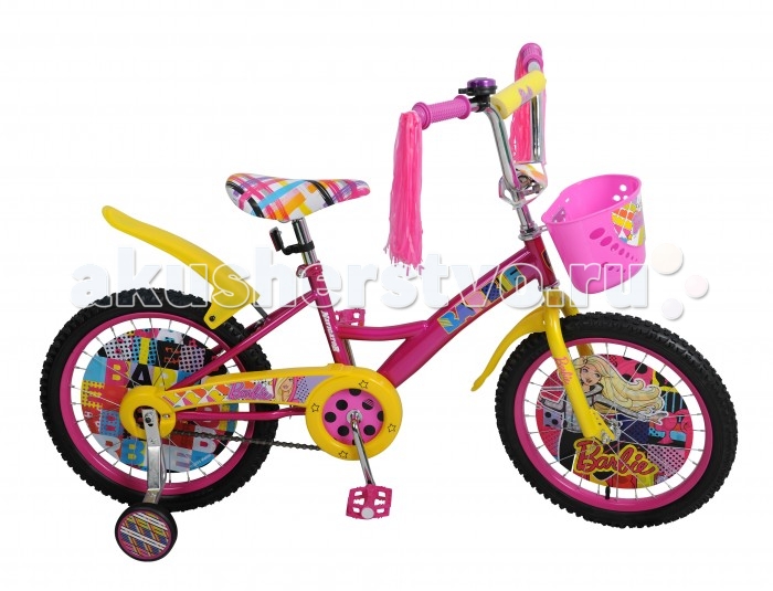 Велосипед двухколесный Navigator Barbie Kite-тип 18Barbie Kite-тип 18 Велосипед двухколесный Navigator Barbie Kite-тип 18Barbie Kite-тип 18Двухколесный велосипед Navigator Barbie Kite-тип 18 подарит радость вашему ребенку. Особенности: Широкие страховочные колёса с декоративной вставкой Передняя корзина Пластиковые крылья Односоставной шатун Багажник, вставки в колесах, звонок, мягкая накладка на руле.<br>