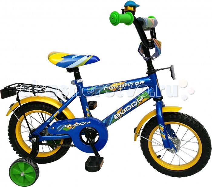 Велосипед двухколесный Navigator Buddy HB-тип 12Buddy HB-тип 12 Велосипед двухколесный Navigator Buddy HB-тип 12Buddy HB-тип 12Двухколесный велосипед Navigator Buddy HB-тип 12 подарит радость вашему ребенку. Особенности: Однокомпонентный кареточный узел Камеры из натуральной резины Стальные обода Покрышки 12 х 2,125 Задний ножной тормоз Вставки в колесах Широкие страховочные колеса Звонок Возраст от 3 до 5 лет<br>