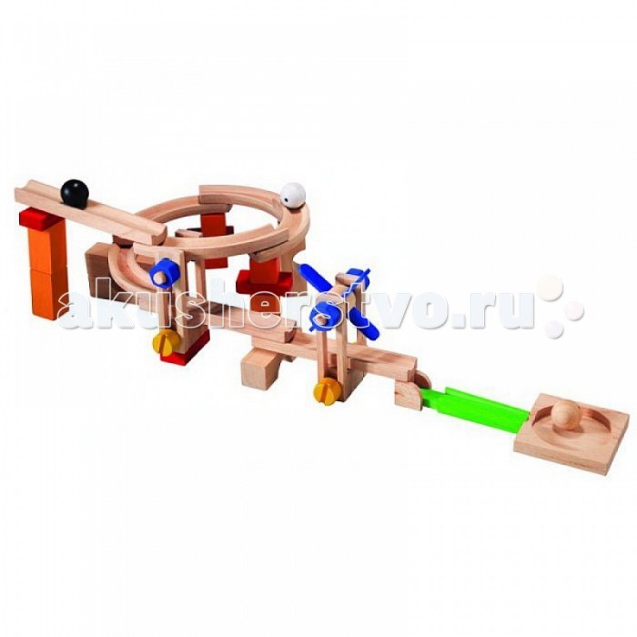 Деревянная игрушка Plan Toys Игра Строй и катайИгра Строй и катай Деревянная игрушка Plan Toys Игра Строй и катайИгра Строй и катайЭта элегантная горка с ветряной мельницей собирается из 40 деревянных деталей, окрашенных и неокрашенных. Ребёнок может наблюдать, как шарики, преодолевая препятствия, достигают своей цели. В комплекте: 3 шарика, 40 деталей. Материал: каучуковое дерево.<br>