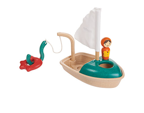 Деревянные игрушки Plan Toys Лодка игрушки для ванной plan toys скоростная лодка