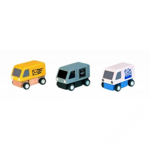 

Деревянная игрушка Plan Toys Фургоны 3 шт., Фургоны 3 шт.