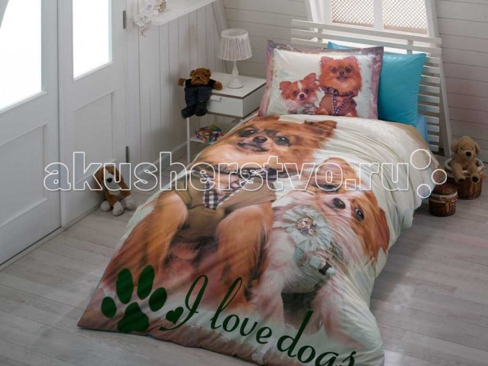 

Постельное белье Hobby Home Collection 1.5-спальное 3D Buddy 160x240 см