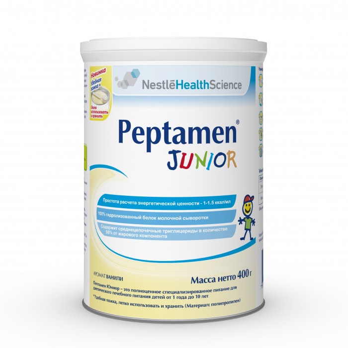 

Nestle Peptamen Junior Специализированное питание 400 г, Peptamen Junior Специализированное питание 400 г