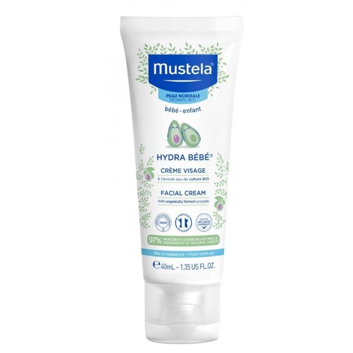 Косметика для новорожденных Mustela Крем для лица увлажняющий Hydra-Bebe детский для нормальной кожи 40 мл