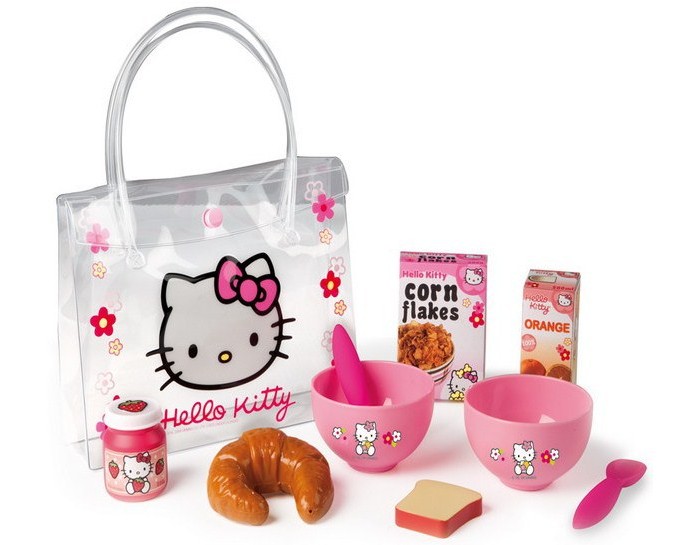 

Smoby Набор для завтрака в сумочке Hello Kitty, Набор для завтрака в сумочке Hello Kitty