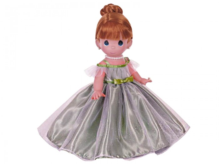 Precious Кукла Самая красивая рыжая 30 смКукла Самая красивая рыжая 30 см Precious Кукла Самая красивая рыжая 30 смКукла Самая красивая рыжая 30 смКоллекционная кукла Precious Moments Самая красивая рыжая очарует вас и вашу дочурку с первого взгляда! Кукла одета в шикарное зеленое платье с пышной юбкой, покрытое блестками. На ногах - туфельки в цвет платья. Рыжие волосы куклы убраны в вечернюю прическу. Очаровательный образ дополняют украшения - ожерелье, сережки и кольцо. Особенности: Вся одежда съемная. Кукла изготавливается из качественного, безопасного материала и имеет пять базовых точек артикуляции. Кукла имеет свой неповторимый образ и характер. Волосы прошитые, из качественного синтетического волокна или крученых ниток, в зависимости от образа. Рост куклы 30 см.<br>