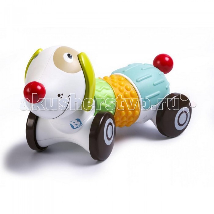 Интерактивная игрушка B kids Щенок SensoryЩенок Sensory Интерактивная игрушка B kids Щенок SensoryЩенок SensoryB Kids Игрушка Щенок Sensory - это веселый, красочный щенок из серии Sensory от Bkids имеет множество развивающих функций для самых маленьких. Малыш будет весело играть и развиваться вместе с ним. Особенности: Он может ездить вперед и назад, побуждая ребенка ползти или бежать за ним На его туловище расположены текстурные панели, которые помогают развивать малышу тактильные ощущения Щенок умеет воспроизводить смешные звуки и играет веселую музыку К тому же, с помощью приложения на смартфоне, родители могут управлять игрушкой на расстоянии<br>