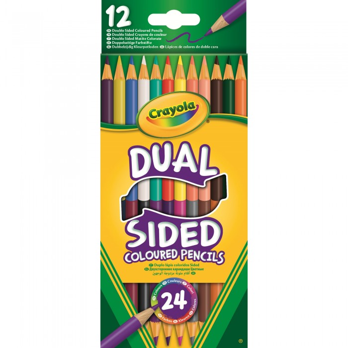 

Crayola 12 двухсторонних карандашей, 12 двухсторонних карандашей