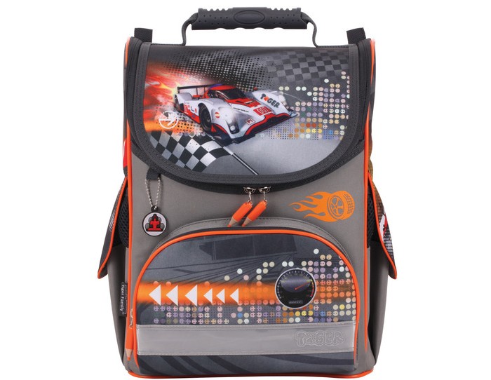 Tiger Enterprise Ранец школьный Nature Quest Collection Cyber FormulaРанец школьный Nature Quest Collection Cyber Formula Tiger Enterprise Ранец школьный Nature Quest Collection Cyber FormulaРанец школьный Nature Quest Collection Cyber FormulaTiger Enterprise Ранец школьный Nature Quest Collection Cyber Formula 1728/C/TG объем 13 литров, анатомическая cпинка, серый, для мальчиков. Nature Quest Collection,Cyber Formula. Ранец выполнен из влагоустойчивой ткани. Имеет плотное водонепроницаемое дно. Декоративный подвесной брелок. Застежки молний выполнены в фирменном стиле в форме карандашей. Имеются светоотражающие элементы на всех 4 сторонах. Удобные регулируемые лямки. Два боковых кармана на клапанах и карман на молнии на лицевой части ранца. Внутри имеется большое отделение для книг с эластичным креплением.<br>