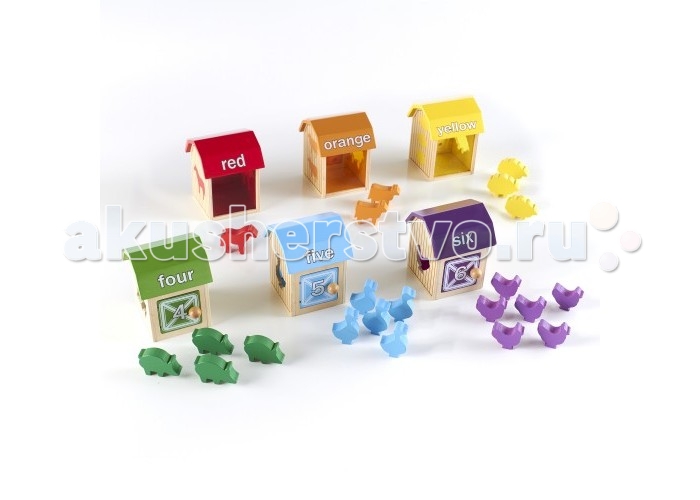 

Деревянная игрушка Guidecraft Сортер Barnyard Activity Boxes Ферма