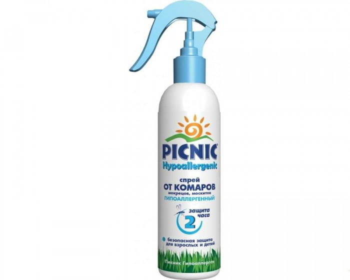 Средства от насекомых Picnic Hypoallergenic Спрей от комаров 180 мл средства от насекомых