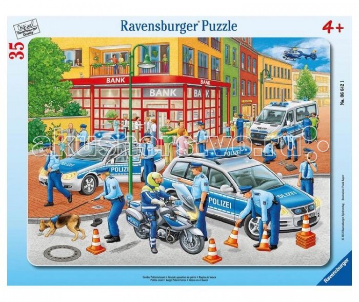 

Ravensburger Пазл Полиция 35 элементов, Пазл Полиция 35 элементов