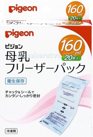 

Pigeon Пакеты для заморозки грудного молока 20 шт. 160 мл, Пакеты для заморозки грудного молока 20 шт. 160 мл