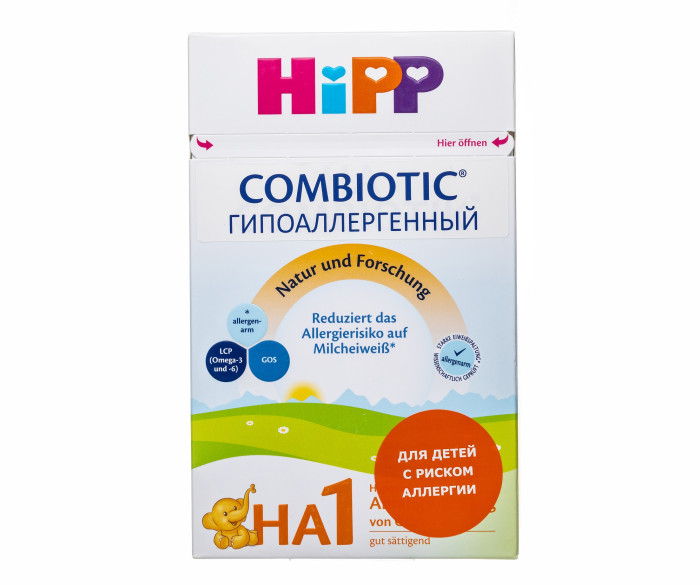 

Hipp Молочная смесь гипоаллергенная ГА1 Сombiotic 0-6 мес., 500 гр., Молочная смесь гипоаллергенная ГА1 Сombiotic 0-6 мес., 500 гр.