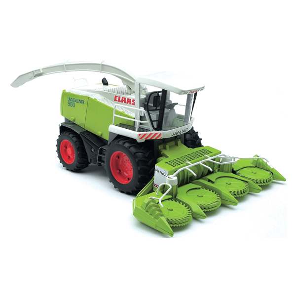 Bruder Комбайн Claas JAGUAR 900Комбайн Claas JAGUAR 900 Bruder Комбайн Claas JAGUAR 900Комбайн Claas JAGUAR 900Комбайн Bruder Claas JAGUAR 900 выполнен в масштабе 1:16 Особенности: Эта модель в мельчайших деталях соответствует оригинальной технике. Здесь можно открыть задние и боковые дверцы, освободить доступ к моторному отсеку. Захватные и иные механизмы являются действующими. С их помощью измельчается сухая трава. В транспортном положении складываются ножи, и убирается силосопровод. Мягкие прорезиненные колеса не оставляют следов на поверхностях. Задняя ось комбайна оснащена амортизаторами. При необходимости косилку можно полностью отсоединить и перевозить на специальной тележке. В комплекте: комбайн, косилка тележка для перевозки косилки Все изделия Bruder сертифицированы. При их изготовлении используются только нетоксичные материалы, не вызывающие никаких аллергических реакций.<br>