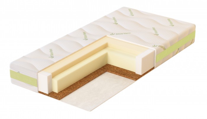Матрас Mr Sandman Aloe Vera Memory 119х60х12 смAloe Vera Memory 119х60х12 см Матрас Mr Sandman Aloe Vera Memory 119х60х12 смAloe Vera Memory 119х60х12 смМатрас Mr Sandman Aloe Vera Memory 119х60х12 см модель, в которой сочетаются традиционные, натуральные материалы и современные инновационные наполнители с уникальными свойствами. И все это для того, чтобы у малыша любого возраста было комфортное и полезное спальное место. Матрас Memory от отечественного бренда Mr Sandman имеет 2 стороны с разной степенью жесткости: пожестче для малышей возрастом до года, для правильного формирования позвоночника, и помягче для детей постарше. В качестве наполнителя используется плотный, не проминающийся материал Airoflex. Он не пропитывается запахами и «дышит». Сторона для новорожденных – из кокосовой койры, устойчивая к износу и гигиеничная, отлично держит форму. Эластичная и гибкая сторона – из материала Visco Memory Foam. Он повторяет изгибы тела ребенка, позволяя его мышцам расслабиться во сне, так что сладко спящий малыш словно парит в невесомости. При этом опора для позвоночника достаточна, чтобы формировать правильную осанку. Линейка матрасов Aloe Vera от Mr Sandman интересна тем, что волокно алое вера входит в состав ткани, из которой сшит стеганый чехол. За счет этого ткань получается более плотной и прочной, но при этом «дышит», обладает антибактериальными свойства и приятна на ощупь. Особенности: Возраст: 0-5 Размеры: 119 х 60 х 12 см. Состав матраса: Наполнитель: Airoflex – 7 см Сторона А: Кокосовая койра – 1 см Сторона Б: Visco Memory Foam – 3 см Чехол: с волокнами Алое Вера.<br>