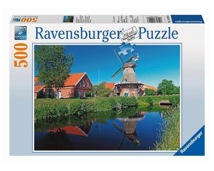 

Ravensburger Пазл Ветряная мельница 500 элементов, Пазл Ветряная мельница 500 элементов