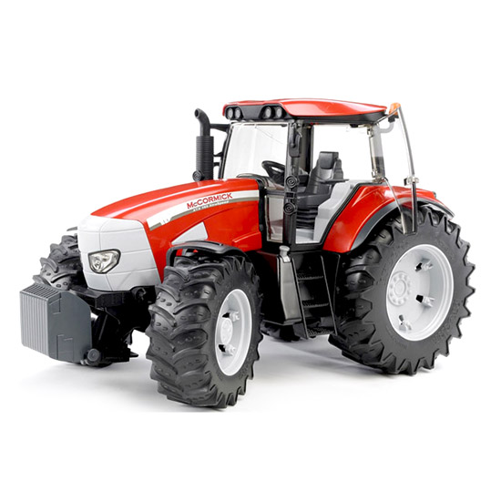 Bruder Трактор McCormick XTX 165Трактор McCormick XTX 165 Bruder Трактор McCormick XTX 165Трактор McCormick XTX 165Трактор Bruder McCormick XTX 165 Особенности: В нем открываются двери в кабину, капот моторного отсека. Передняя ось оснащена амортизатором, поэтому при переезде через неровности сохраняется горизонтальное положение кузова. Для управления поворотом передних колес можно использовать дополнительный руль, размещенный на крыше. Cоздан в масштабе 1 к 16, поэтому идеально совместим с иными машинками, автомобилями и спец. техникой Брудер соответствующей серии.<br>