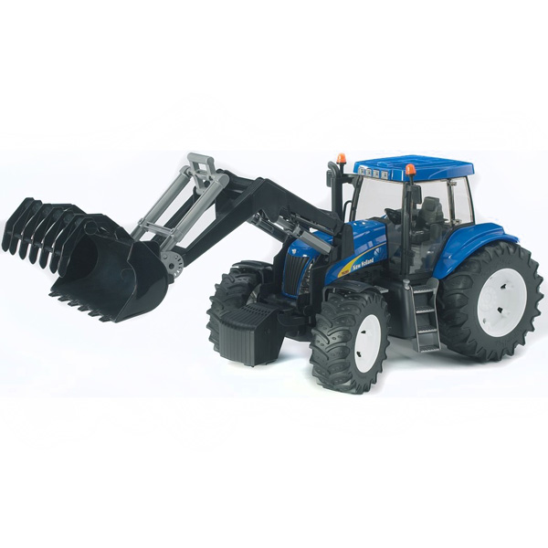 Bruder Трактор New Holland T8040 с погрузчикомТрактор New Holland T8040 с погрузчиком Bruder Трактор New Holland T8040 с погрузчикомТрактор New Holland T8040 с погрузчикомТрактор Bruder New Holland T8040 с погрузчиком Особенности: Здесь есть дополнительный руль для управления поворотом колес. Передняя ось оснащена амортизатором, а к фаркопу можно присоединить тележки и прицепы Открывающийся капот позволяет произвести «ремонт» двигателя. В кабину можно поместить фигурку рабочего (ее следует приобрести отдельно). Cоздан в масштабе 1 к 16, поэтому идеально совместим с иными машинками, автомобилями и спец. техникой Брудер соответствующей серии.<br>