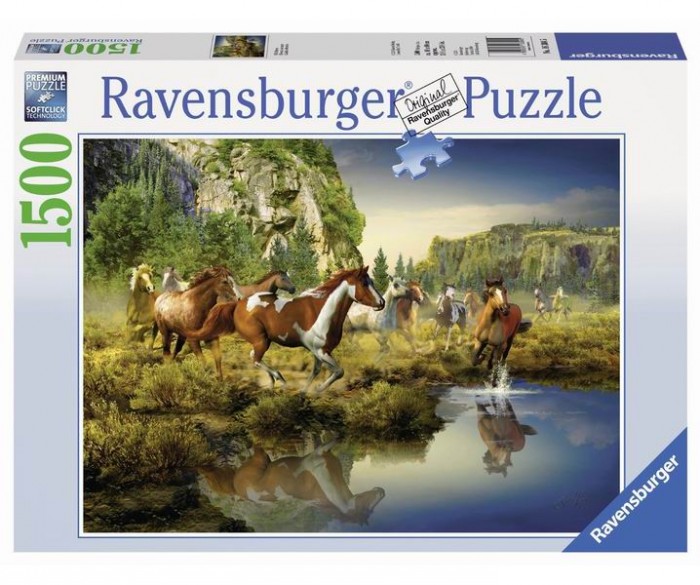 Ravensburger Пазл Дикие лошади 1500 элементовПазл Дикие лошади 1500 элементов Ravensburger Пазл Дикие лошади 1500 элементовПазл Дикие лошади 1500 элементовПаззл Ravensburger: От частицы к частице – всё высшее качество Отсутствие двух одинаковых деталей обеспечено использованием вручную изготовленного инструментария Частицы идеально соединяются Матовая поверхность исключает неприятные отблески Прочные детали не ломаются Изготовлено из экологического сырья Количество деталей паззла: 1500 Размер картинки: 80х60 см Материал: картон и бумага, части устойчивы к сгибанию<br>