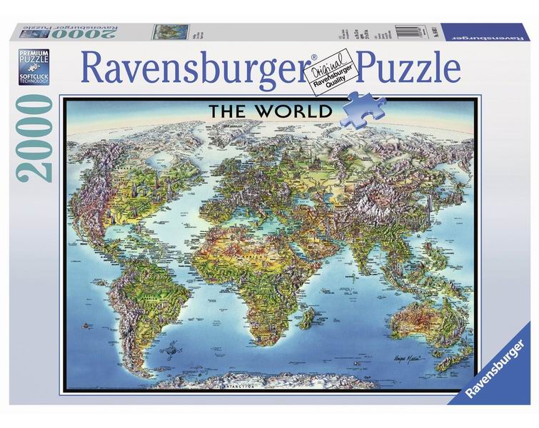 

Ravensburger Пазл Карта мира 2000 элементов