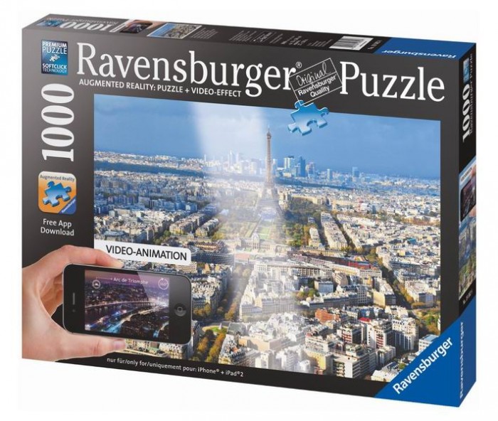 Пазлы Ravensburger Пазл Крыши Парижа с видео-анимацией 1000 элементов