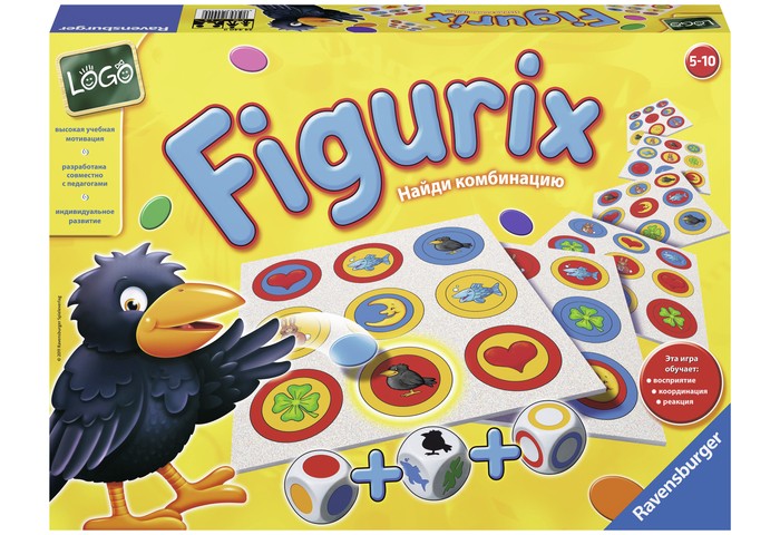 Игры для малышей Ravensburger Настольная игра Фигурикс, Игры для малышей - артикул:36076 Игры для малышей Ravensburger Настольная игра Фигурикс, Игры для малышей - артикул:36076