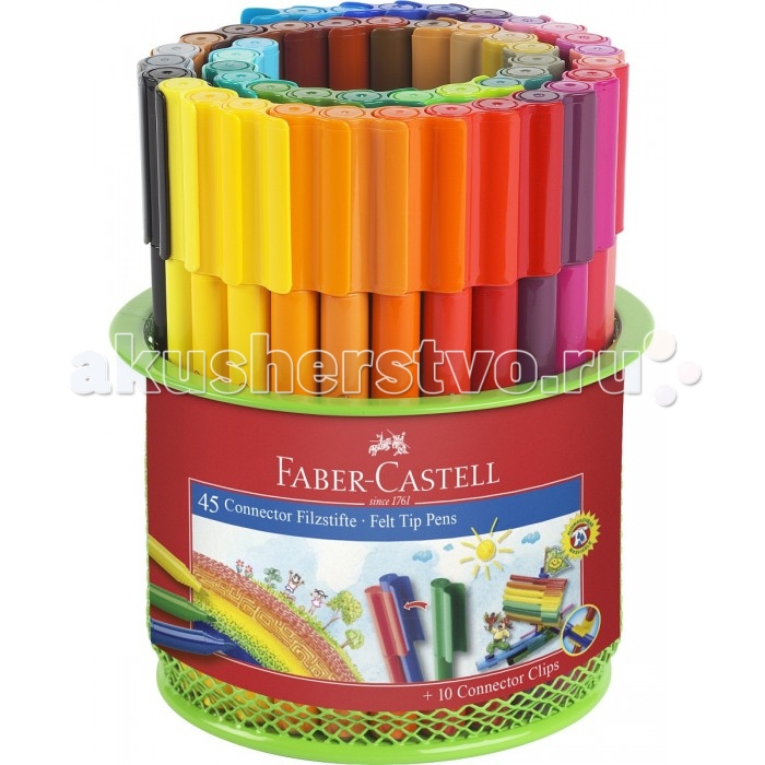 Фломастеры Faber-Castell Набор Connector в пластиковом пенале