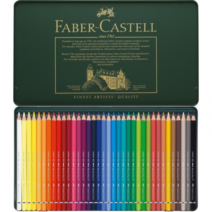 

Faber-Castell Акварельные карандаши Albrecht Durer 36 шт. в металлической коробке, Акварельные карандаши Albrecht Durer 36 шт. в металлической коробке