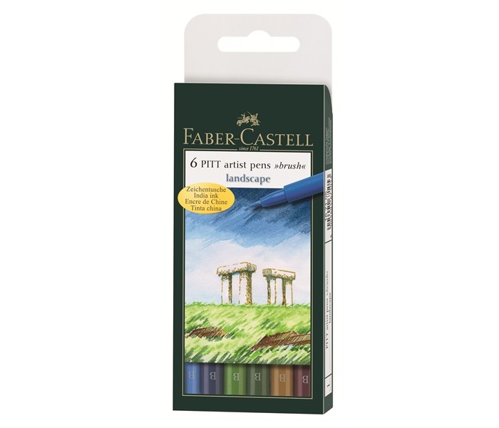 Развитие и школа , Канцелярия Faber-Castell Капиллярные ручки PITT artist pen натуральные оттенки 6 шт. 167105 арт: 368623 - Канцелярия Развитие и школа , Канцелярия Faber-Castell Капиллярные ручки PITT artist pen натуральные оттенки 6 шт. 167105 арт: 368623 - Канцелярия
