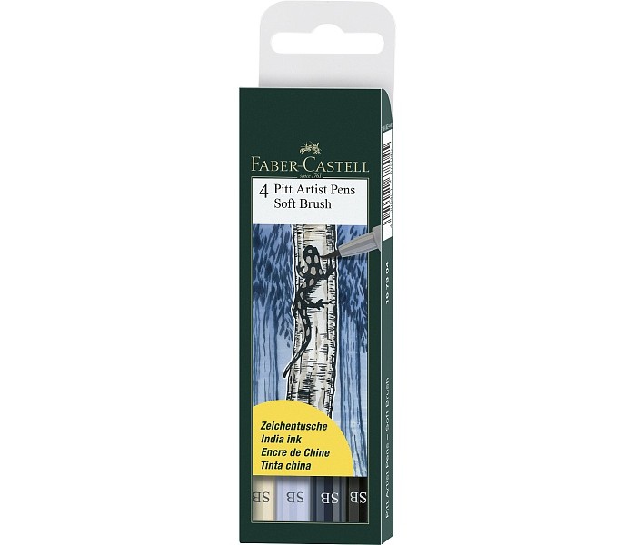 Развитие и школа , Канцелярия Faber-Castell Капиллярные ручки Pitt Artist Pen Soft Brush 4 шт. арт: 368673 - Канцелярия Развитие и школа , Канцелярия Faber-Castell Капиллярные ручки Pitt Artist Pen Soft Brush 4 шт. арт: 368673 - Канцелярия