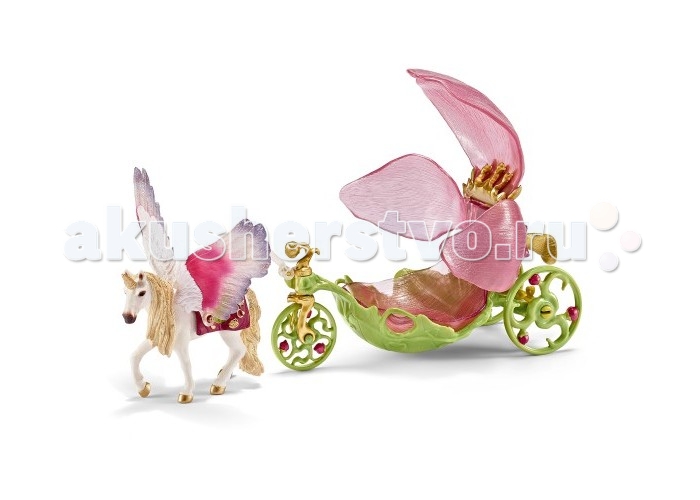Schleich Игровой набор Повозка для ЭльфовИгровой набор Повозка для Эльфов Schleich Игровой набор Повозка для ЭльфовИгровой набор Повозка для ЭльфовSchleich Игровой набор Повозка для Эльфов станет прекрасным украшением вашей коллекции. Карета, запряженная красивым единорогом, выполнена в нежных розовых и зеленых тонах. Особенности: Сидение кареты с лепестками раскрывается и, перевернув его, можно использовать перевозку в качестве стульчика Все детали игрушки раскрашены вручную гипоаллергенными нетоксичными красками Игрушки Schleich направлены на всестороннее развитие ребенка Во время игр тренируется мелкая моторика, развивается воображение, внимание, логическое и абстрактное мышление. В комплекте: Воздушный шар-карета Карета со съемным сидением Единорог.<br>