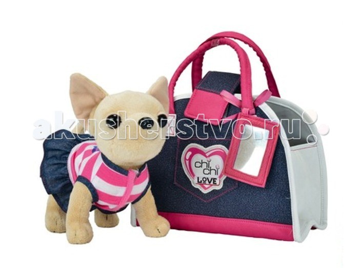 Мягкая игрушка Simba Собачка Чихуахуа Джинсовый стиль Chi Chi LoveСобачка Чихуахуа Джинсовый стиль Chi Chi Love Мягкая игрушка Simba Собачка Чихуахуа Джинсовый стиль Chi Chi LoveСобачка Чихуахуа Джинсовый стиль Chi Chi LoveМягкая игрушка Simba Собачка Чихуахуа Джинсовый стиль Chi Chi Love подчеркнет неповторимый стиль и обаяние своей хозяйки, станет отличным дополнением к ее образу. Размер собачки: 20 см Комплект: Собачка Сумочка Коврик Браслет-ошейник<br>