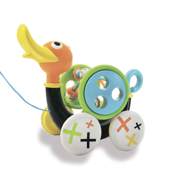 Каталка-игрушка Yookidoo Музыкальная уточка 40129