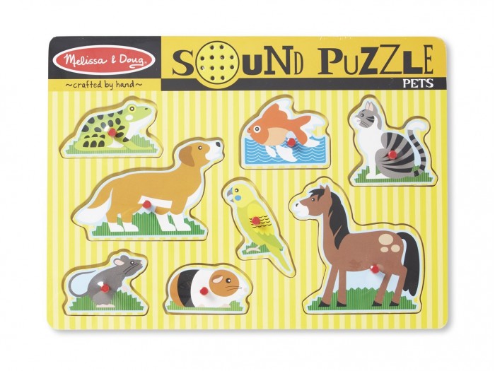 

Melissa & Doug Звуковые пазлы Домашние животные 8 эл., Звуковые пазлы Домашние животные 8 эл.