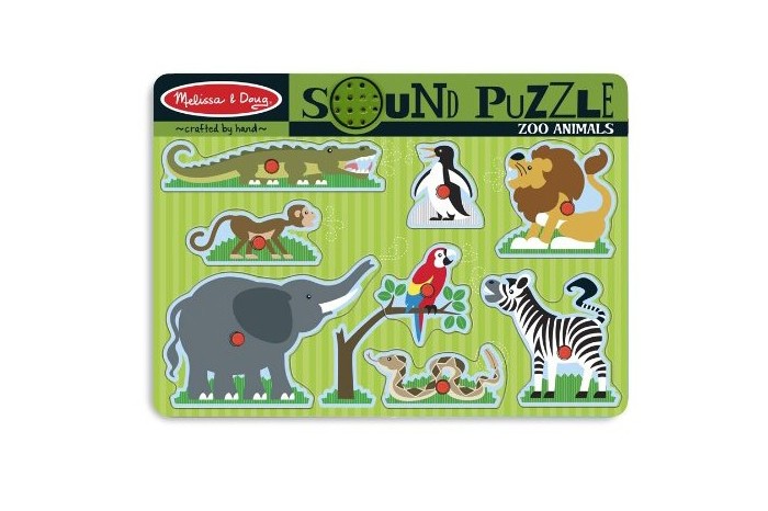 

Melissa & Doug Звуковые пазлы Зоопарк 8 эл., Звуковые пазлы Зоопарк 8 эл.