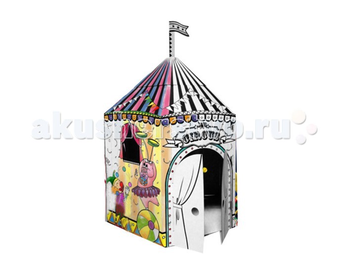 Игровые домики CartonHouse Игровой домик Картонный раскраска Цирк