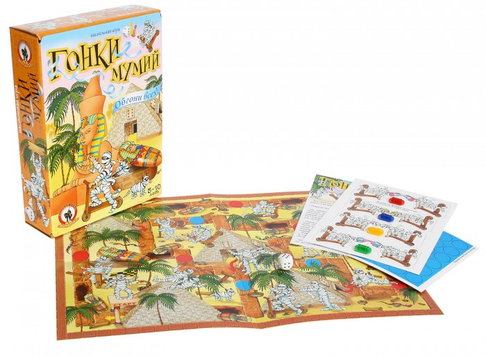 Настольные игры Русский стиль Игра настольная Гонки мумий