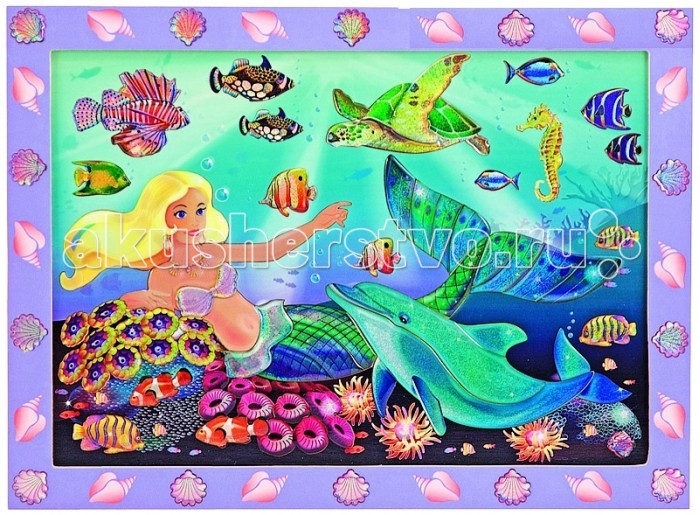 Мозаика Melissa & Doug Мозаика Русалочка, Мозаика - артикул:37969 Мозаика Melissa & Doug Мозаика Русалочка, Мозаика - артикул:37969