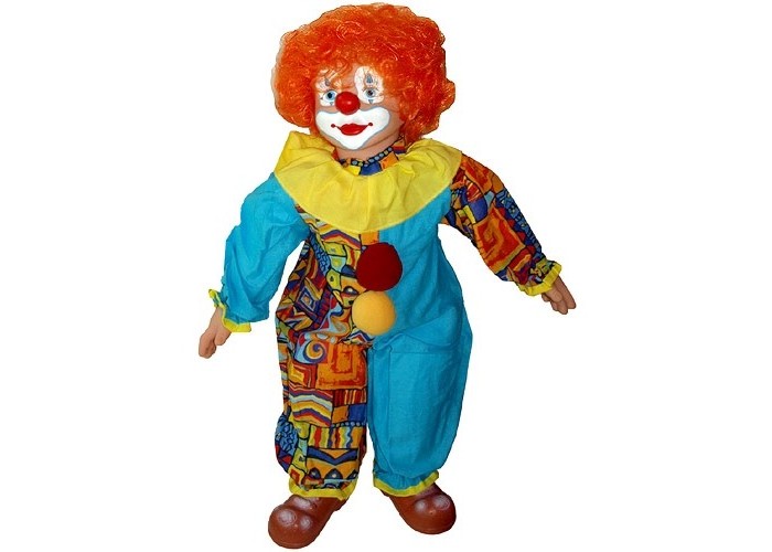 фото Мягкая игрушка русский стиль игрушка клоун большой 69 см