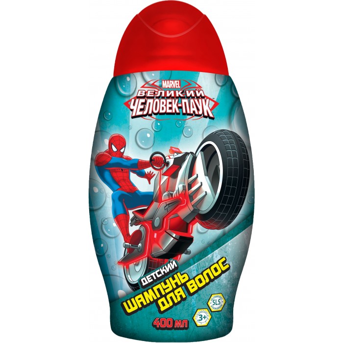 Детская косметика Spider-Man Шампунь 400 мл шампунь конопля 400 мл likato шампунь конопля 400 мл