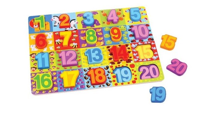 

Деревянная игрушка Mapacha Вкладыши Цифры 76728, Вкладыши Цифры 76728