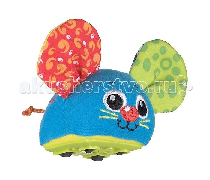 Развивающие игрушки Playgro Мышка инерционная 0183037 мягкие игрушки playgro игрушка инерционная мышка