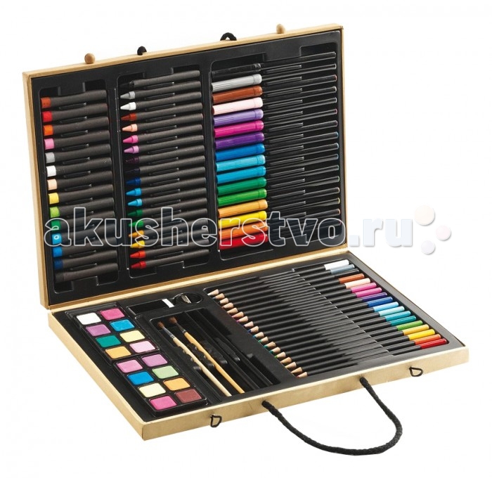 Картинка для Djeco Большой набор: карандаши, фломастеры, краски