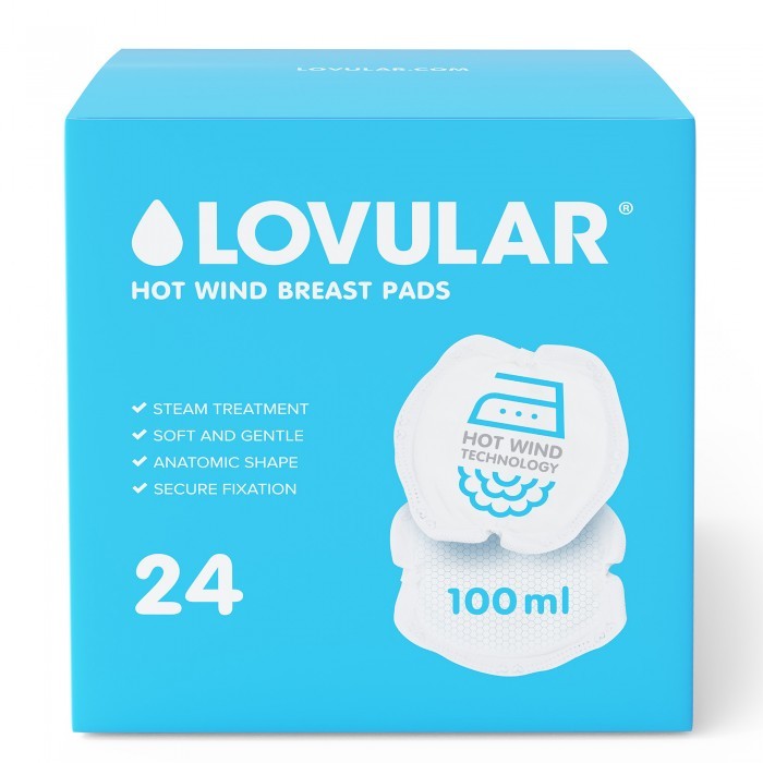 Гигиена для мамы Lovular Вкладыши для груди Ноt Wind 24 шт. впитывающие вкладыши для груди organyc