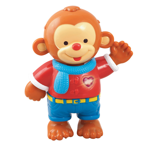 Vtech Одень обезьянкуОдень обезьянку Vtech Одень обезьянкуОдень обезьянкуVtech Одень обезьянку со светом и звуком и 8 предметами одежды, которые можно комбинировать. Обезьянка разговаривает, ее фразы научат ребенка различать цвета, правильно называть предметы одежды. В процессе одевания обезьянки, игрушка проигрывает веселые мелодии и воспроизводит ободряющие фразы. Особенности: В комплекте с игрушкой есть мешочек для хранения одежды. Развивающая игра с обезьянкой включает обучающие режимы: учимся различать цвета, учимся подбирать одежду в зависимости от типа погоды и самочувствия, узнаем предпочтения в одежде, развиваем мелкую моторику, режим вопросов для закрепления обучающего материала Сердечко обезьянки светится В репертуаре игрушки есть песенка из мультика Крошка Енот Игрушка озвучена профессиональным голосом Функции: Учимся различать цвета Учимся подбирать одежду в зависимости от типа погоды и самочувствия Узнаём, какие бывают предпочтения в одежде Развиваем мелкую моторику Режим вопросов Светящееся сердечко Песня из м/ф Крошка енот Музыка Озвучивание: профессиональное (одноголосое)<br>