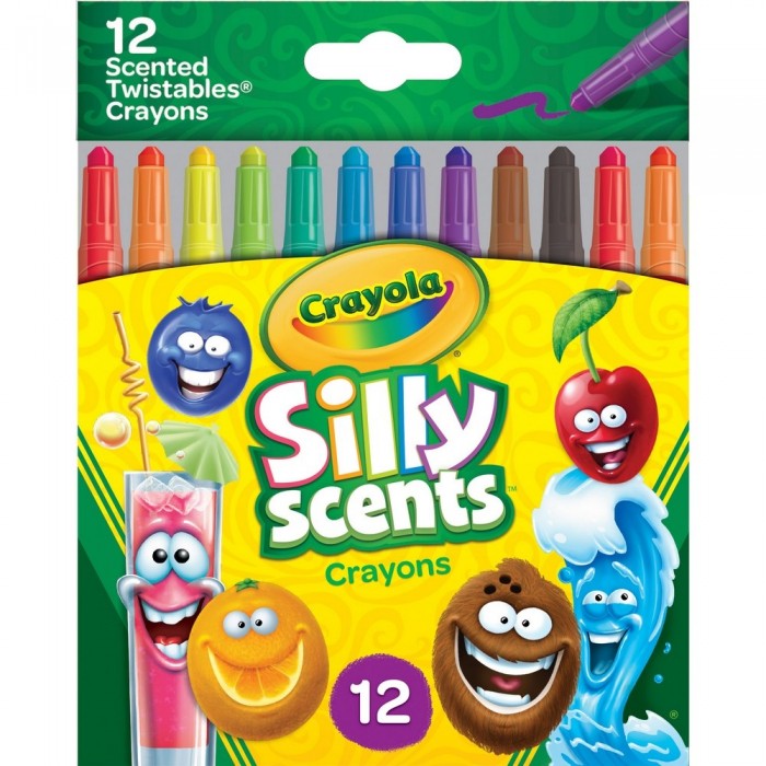 Crayola Ароматизированные выкручивающиеся мини-восковые мелки 12 шт