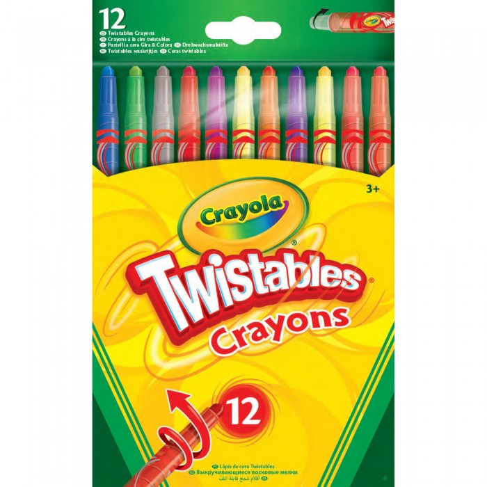 фото Crayola выкручивающиеся восковые мелки 12 шт