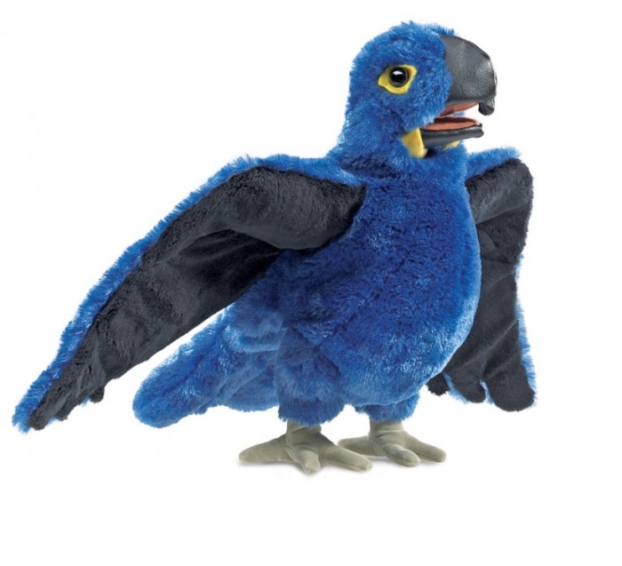 фото Мягкая игрушка folkmanis синий ара 38 см